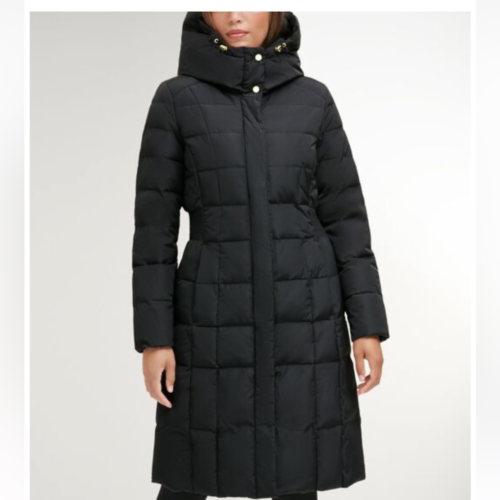 Cole Haan Bib Insert Down & Feather Fill Coat, size S